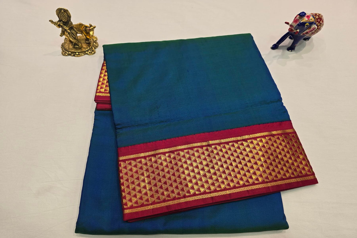 Nine yards silk saree SS4016