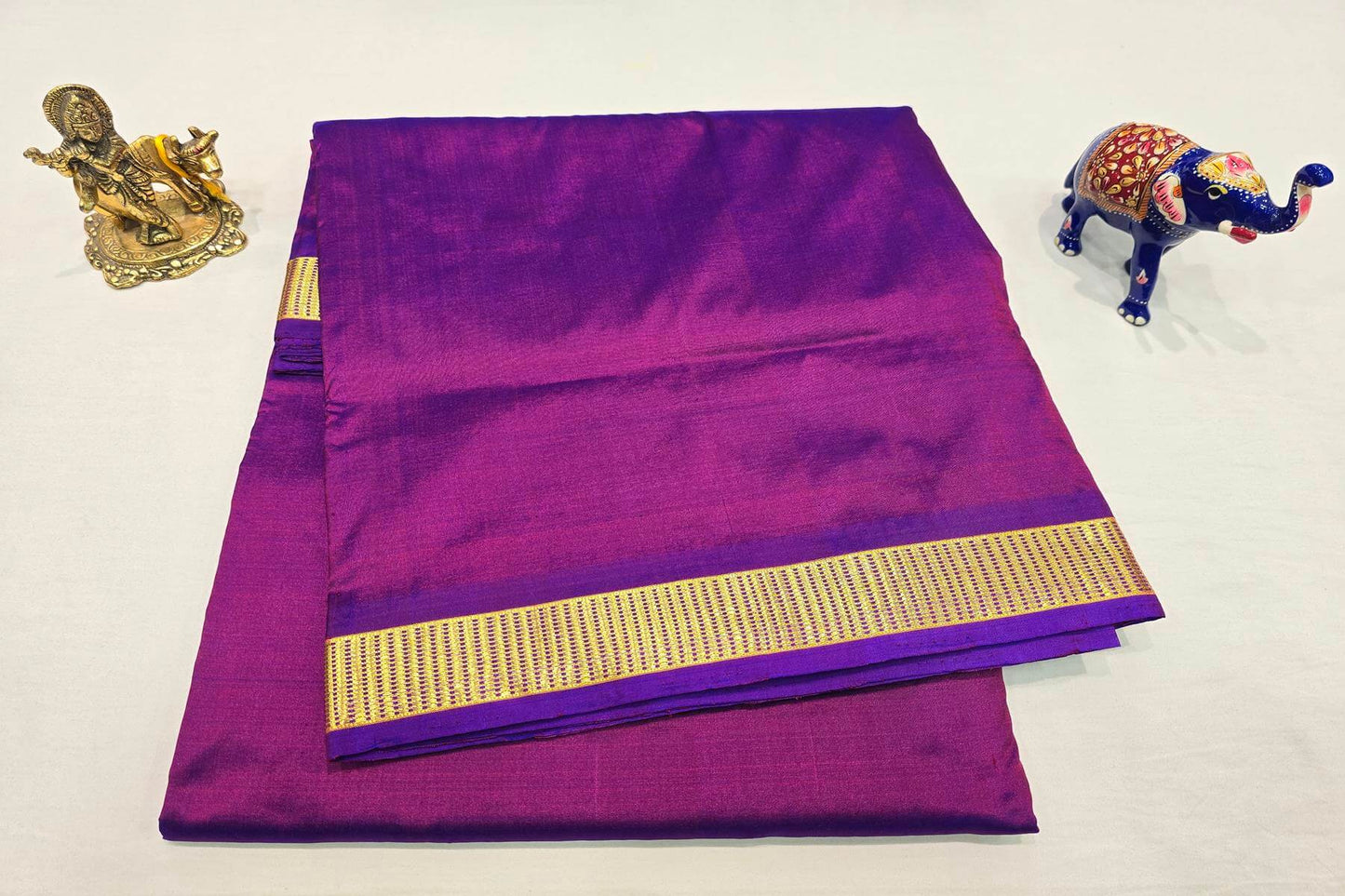 Nine yards silk saree SS4156