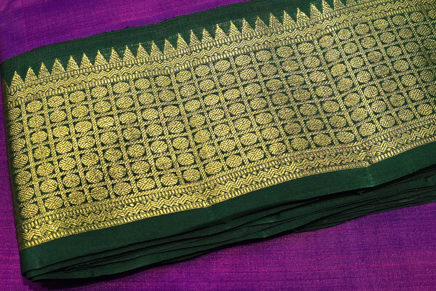 Nine yards silk saree SS4177