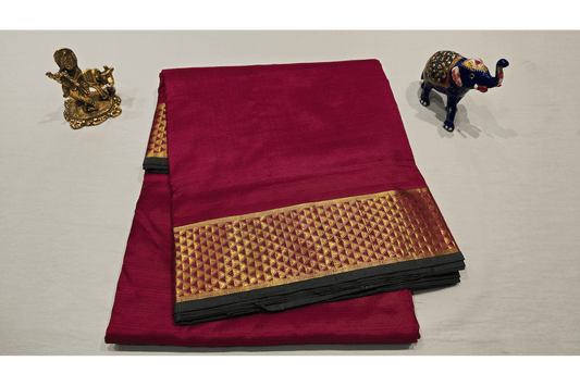 Nine yards silk saree SS4366