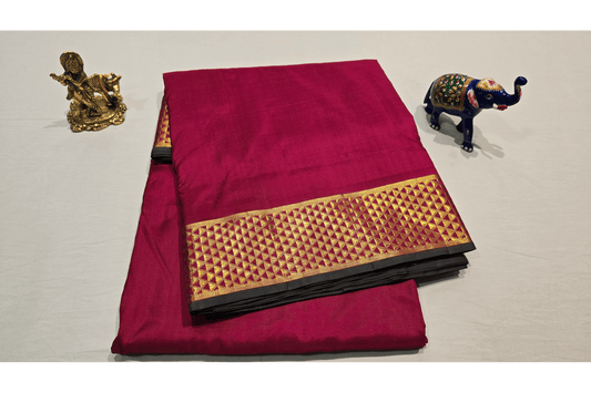 Nine yards silk saree SS4375