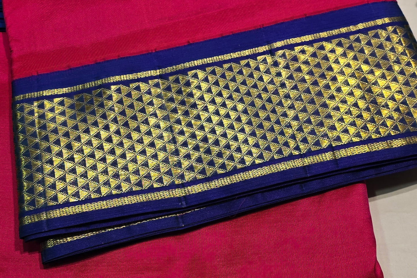 Nine yards silk saree SS4377