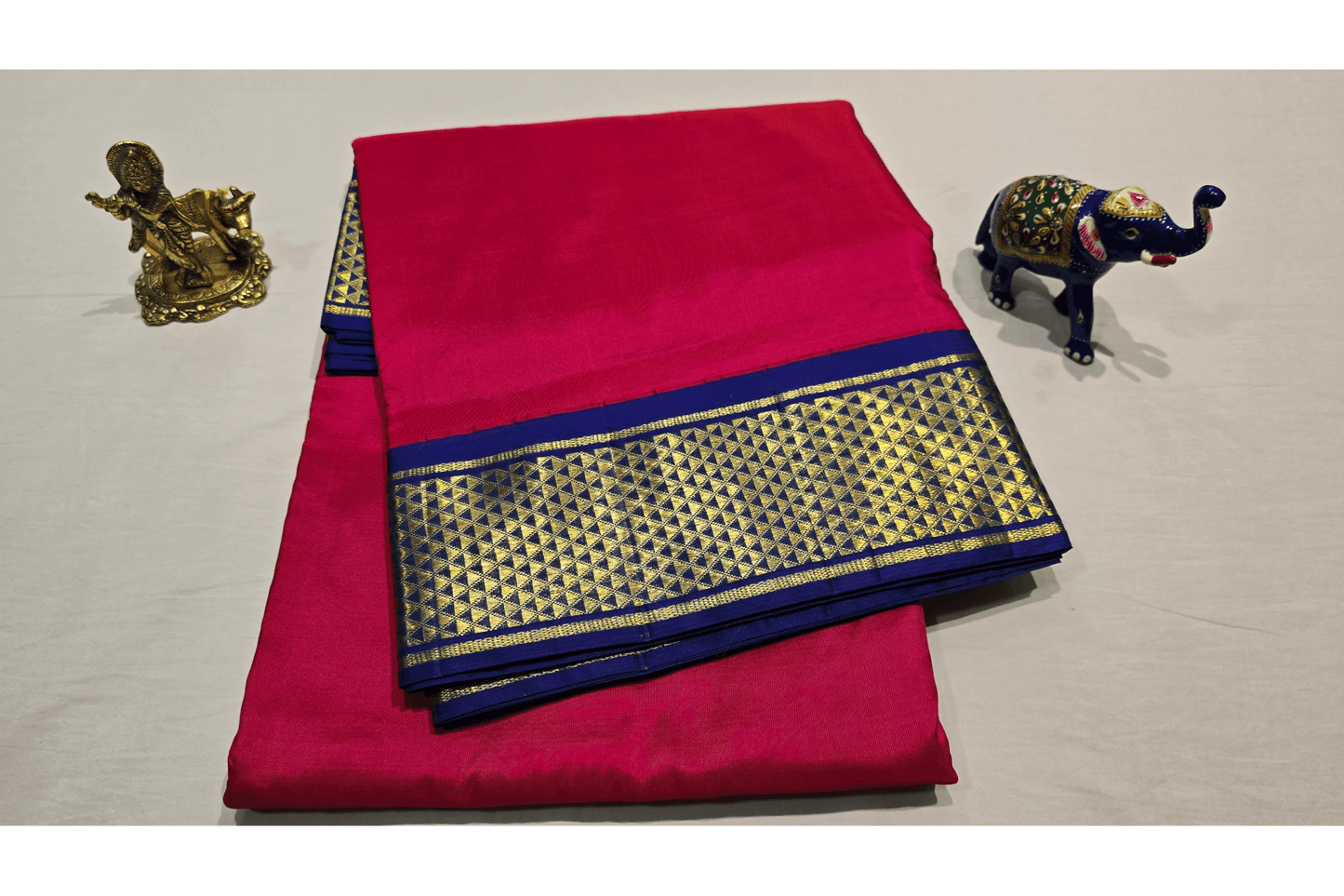 Nine yards silk saree SS4377