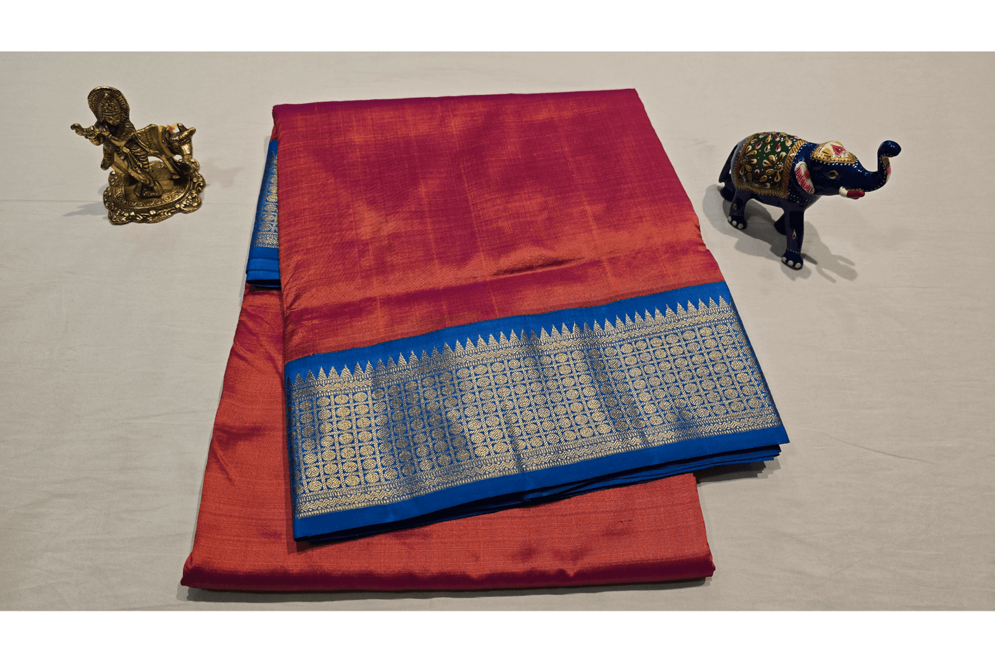 Nine yards silk saree SS4378