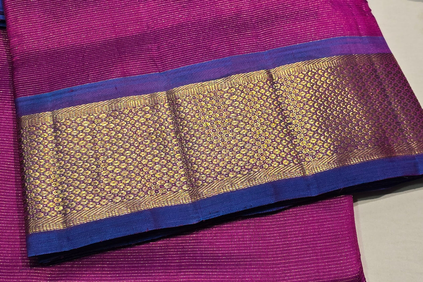 Nine yards silk saree SS4380