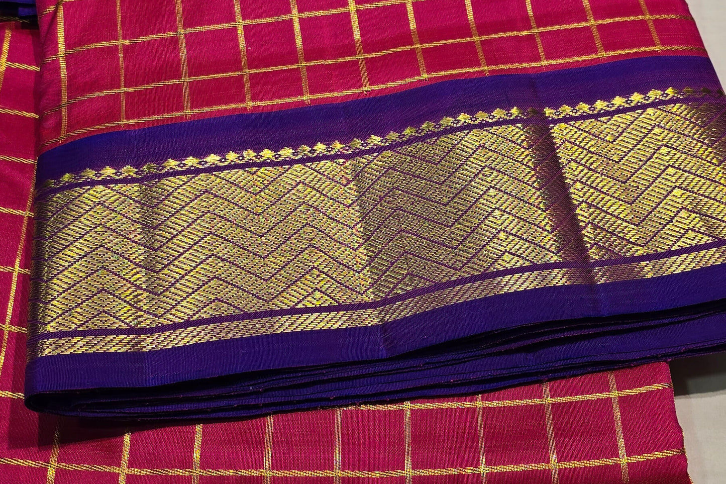 Nine yards silk saree SS4381