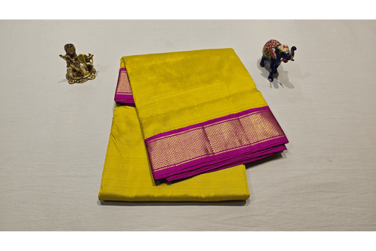 Nine yards silk saree SS4350