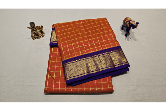 Nine yards silk saree SS4351