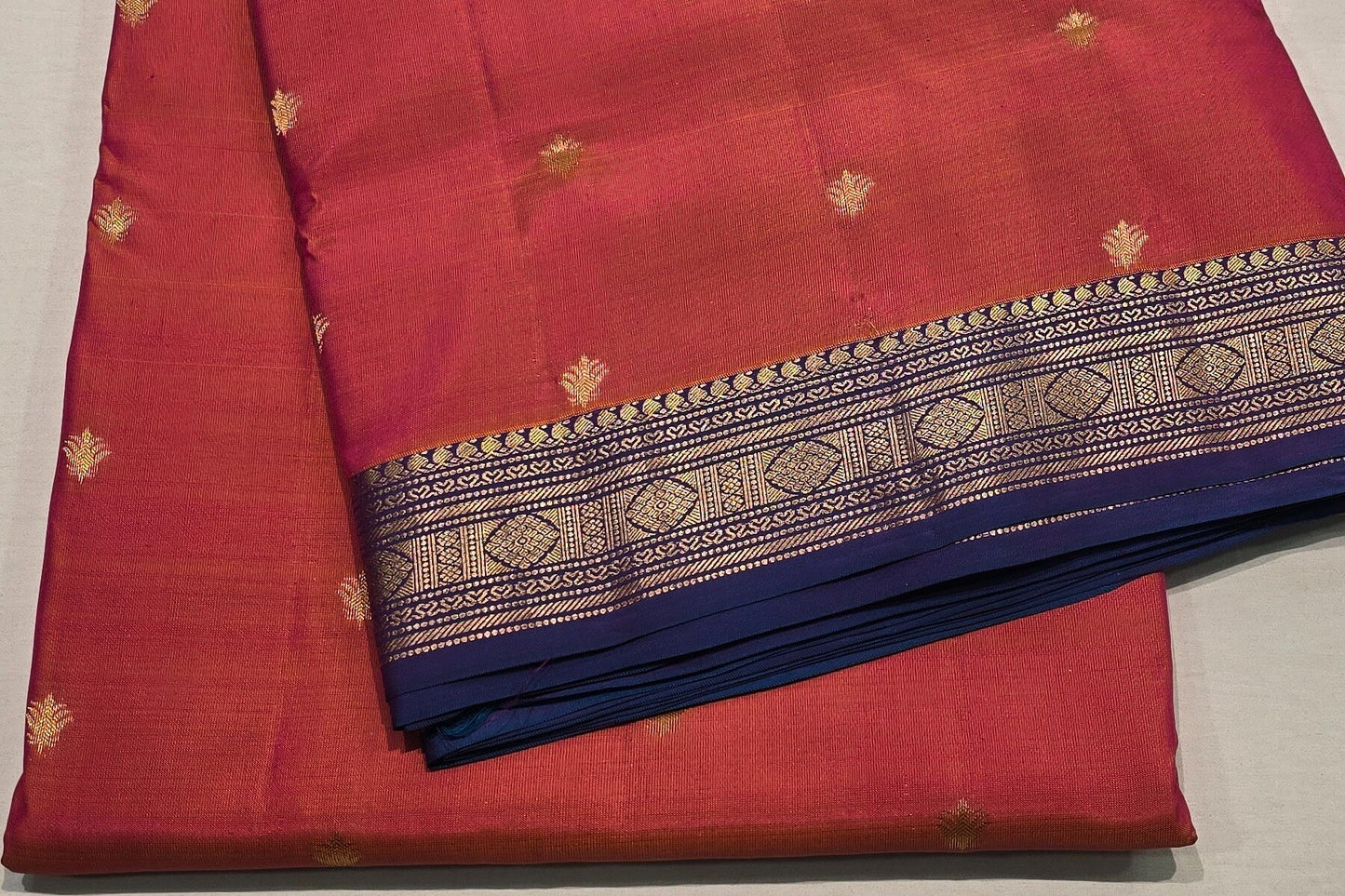 Nine yards silk saree AC1273