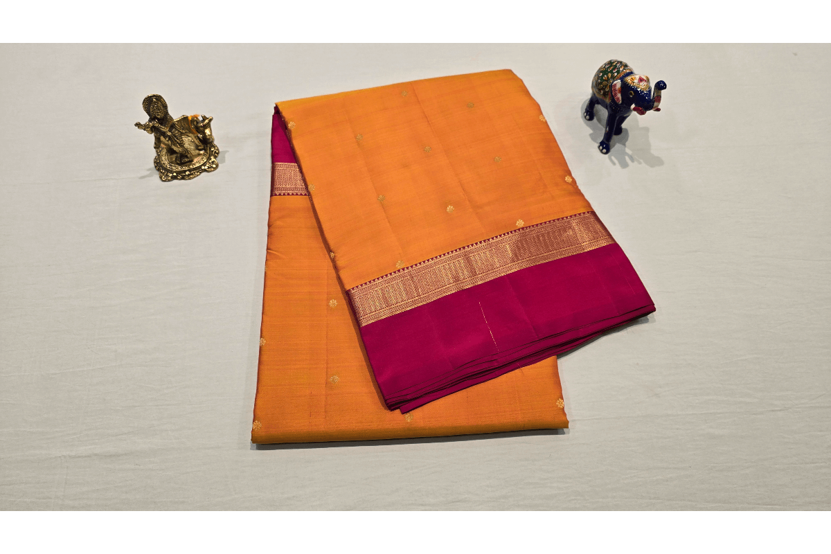 Nine yards silk saree AC1274