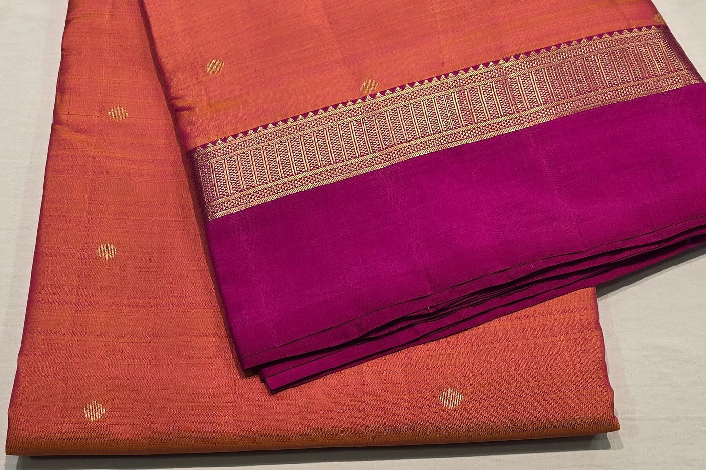 Nine yards silk saree AC1276