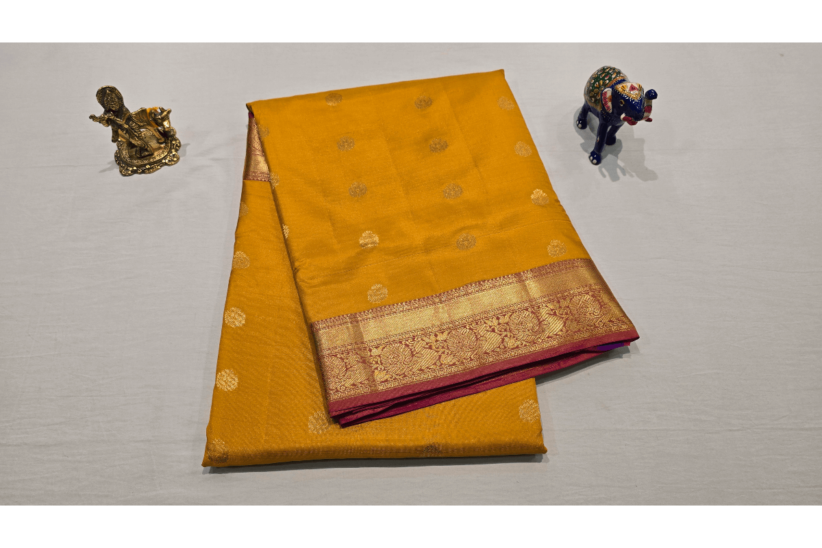 Nine yards silk saree AC1277