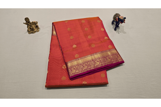 Nine yards silk saree AC1278