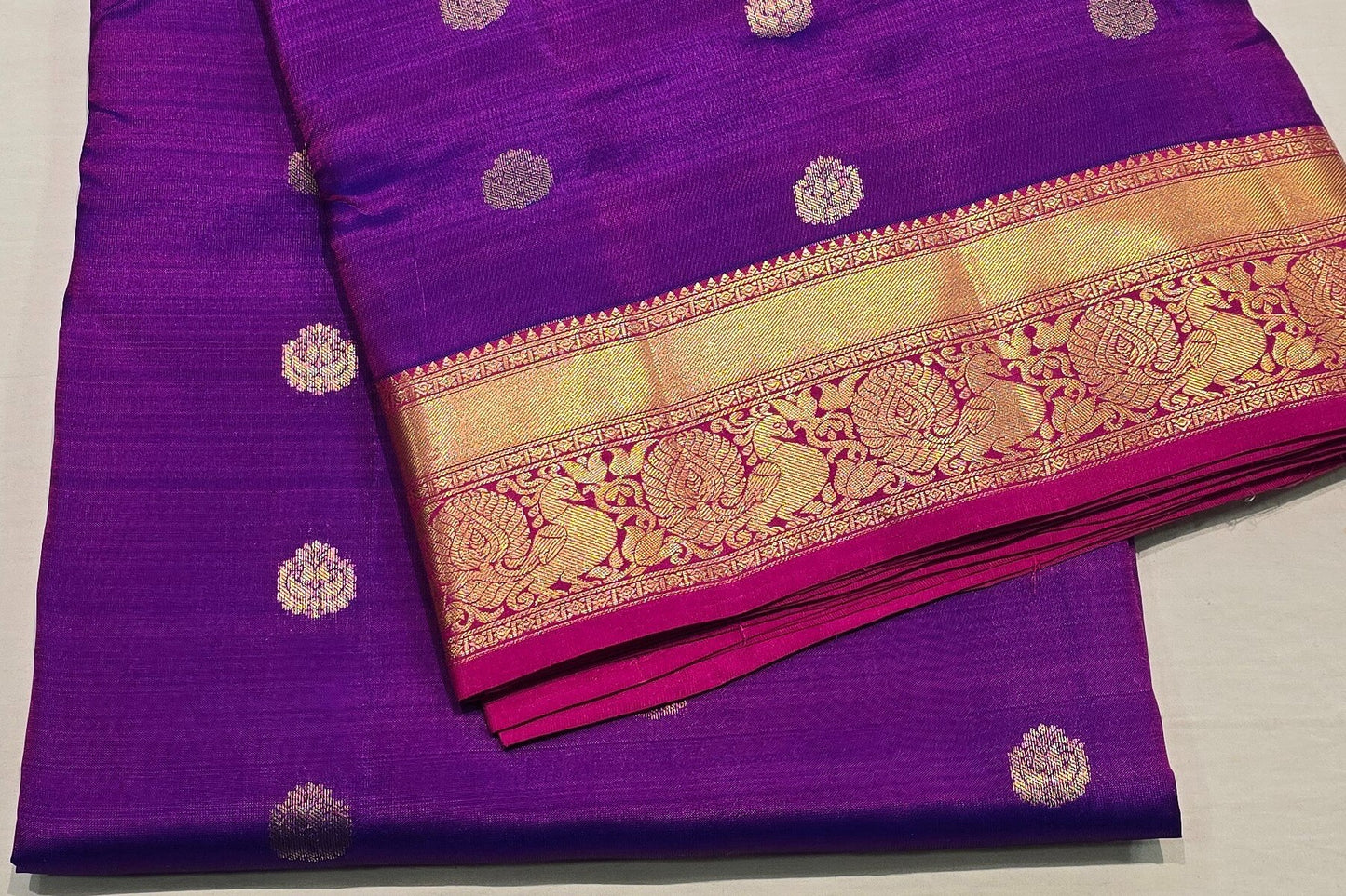 Nine yards silk saree AC1279