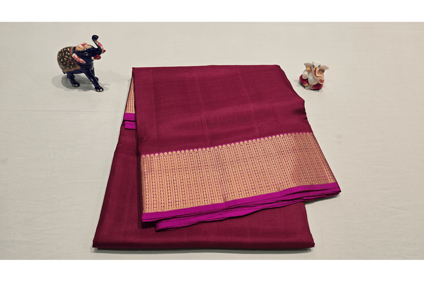 Nine yards silk saree AC1294