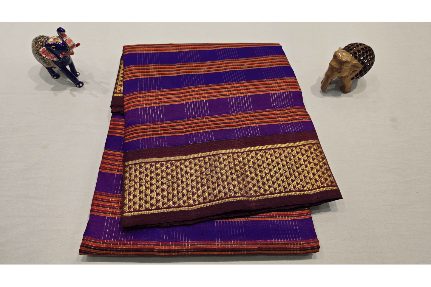 Nine yards silk saree SS4526