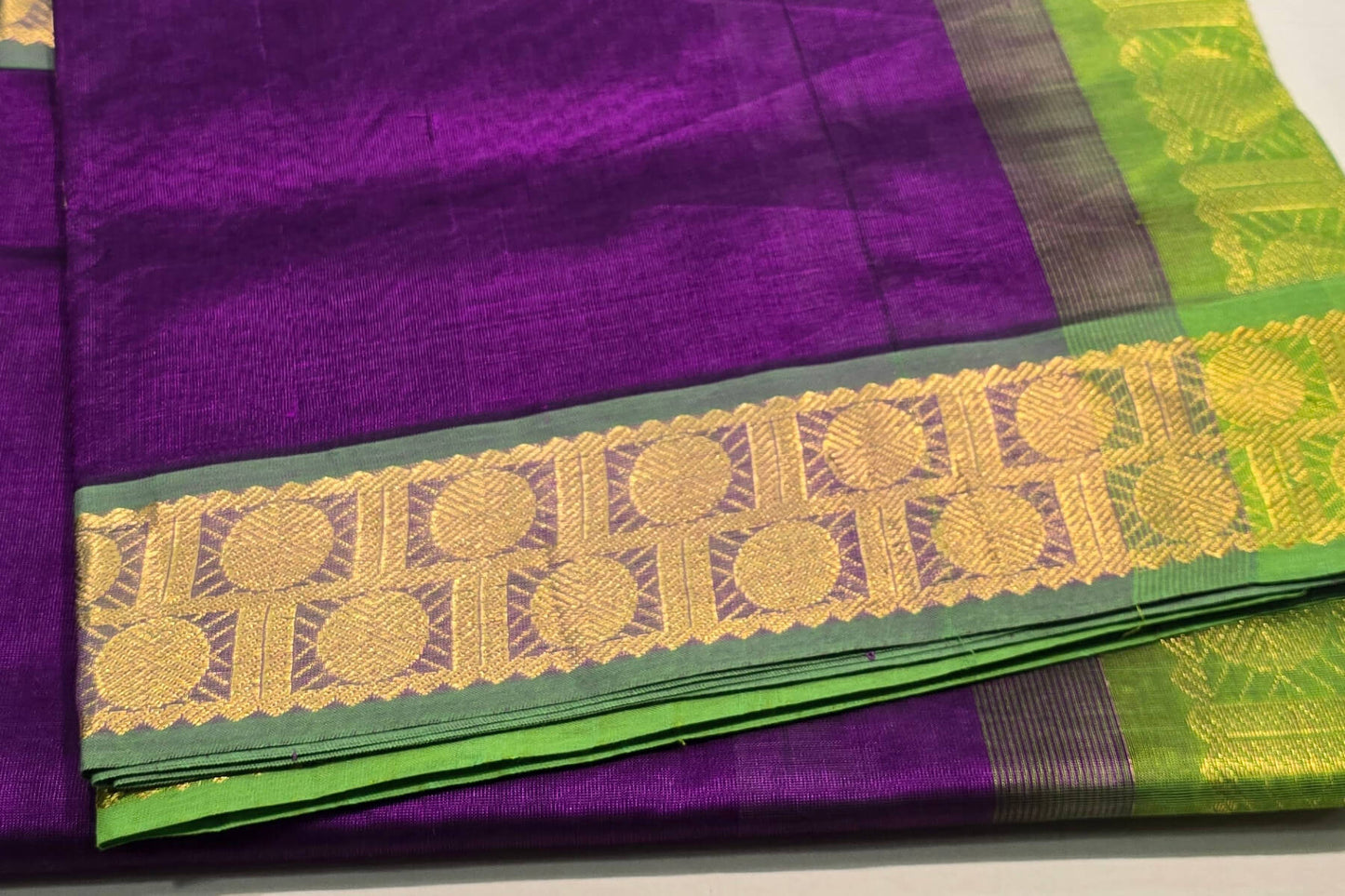 Nine Yards Silk Cotton Saree SS4637