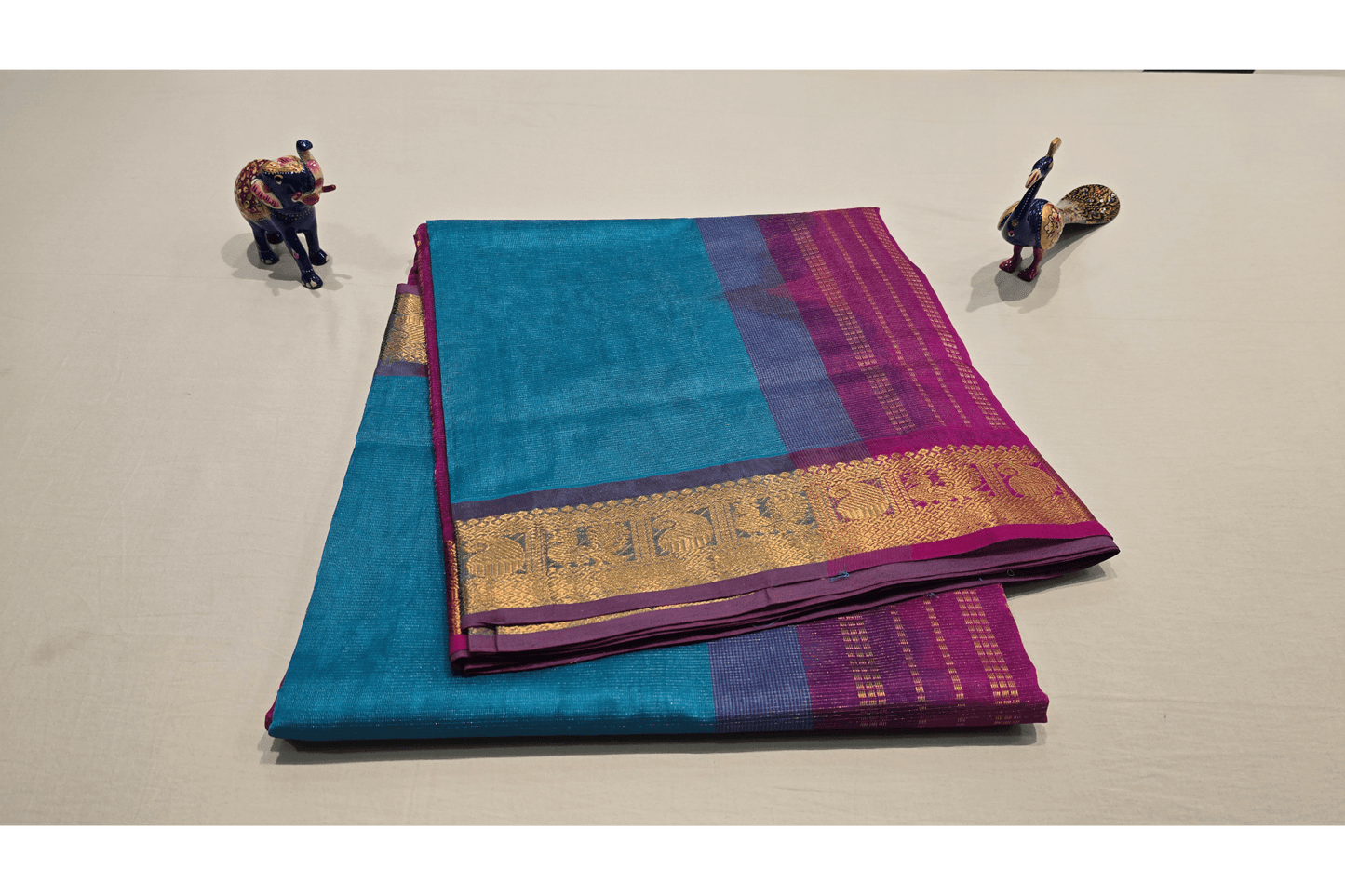 Nine Yards Silk Cotton Saree SS4639