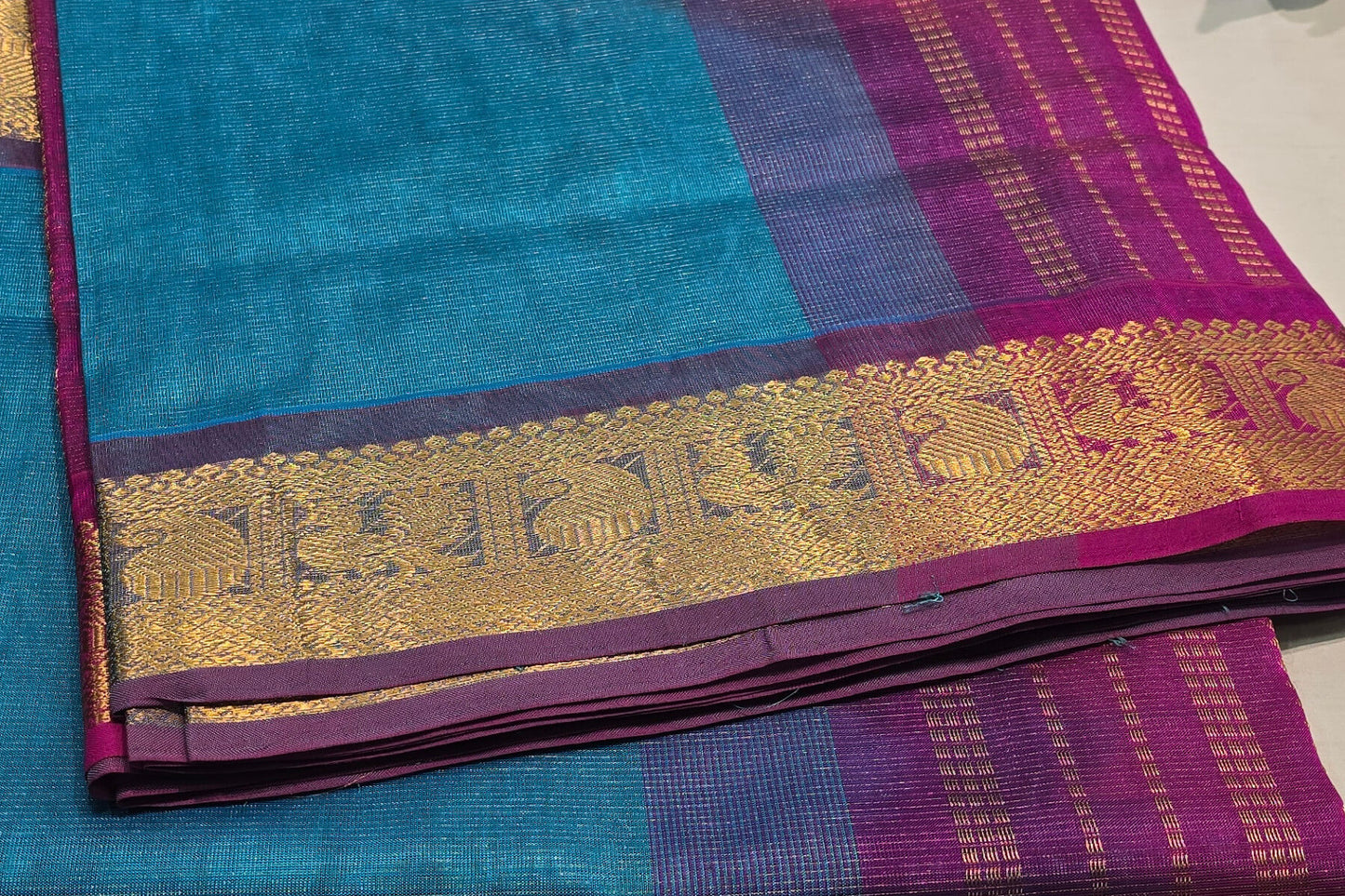 Nine Yards Silk Cotton Saree SS4639