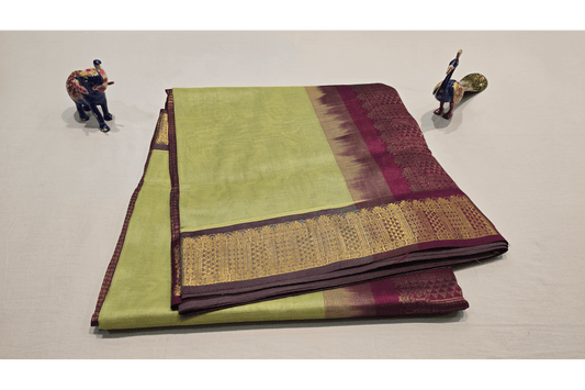 Nine Yards Silk Cotton Saree SS4640