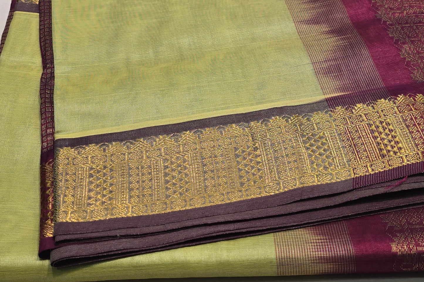 Nine Yards Silk Cotton Saree SS4640