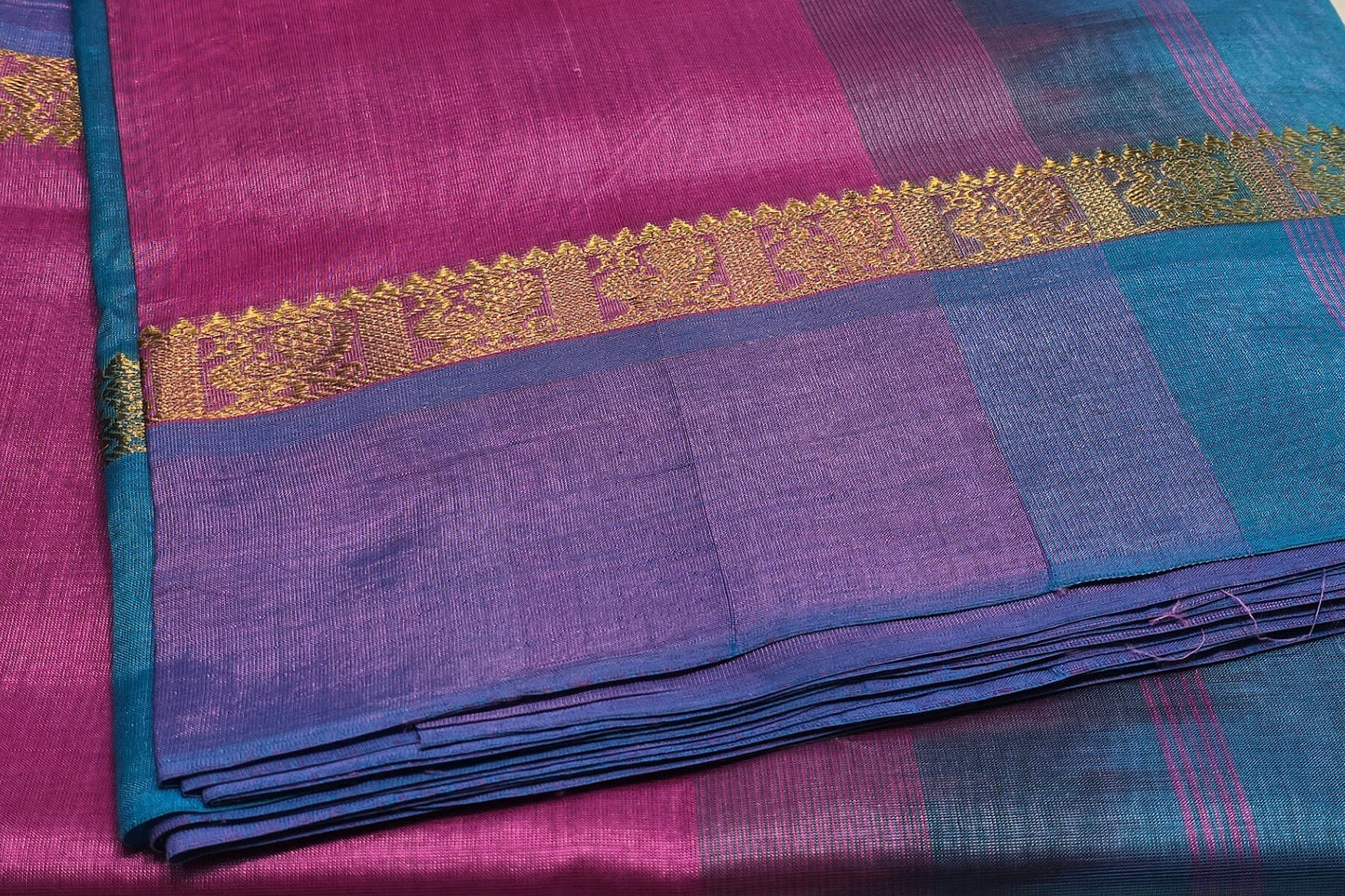 Nine Yards Silk Cotton Saree SS4642