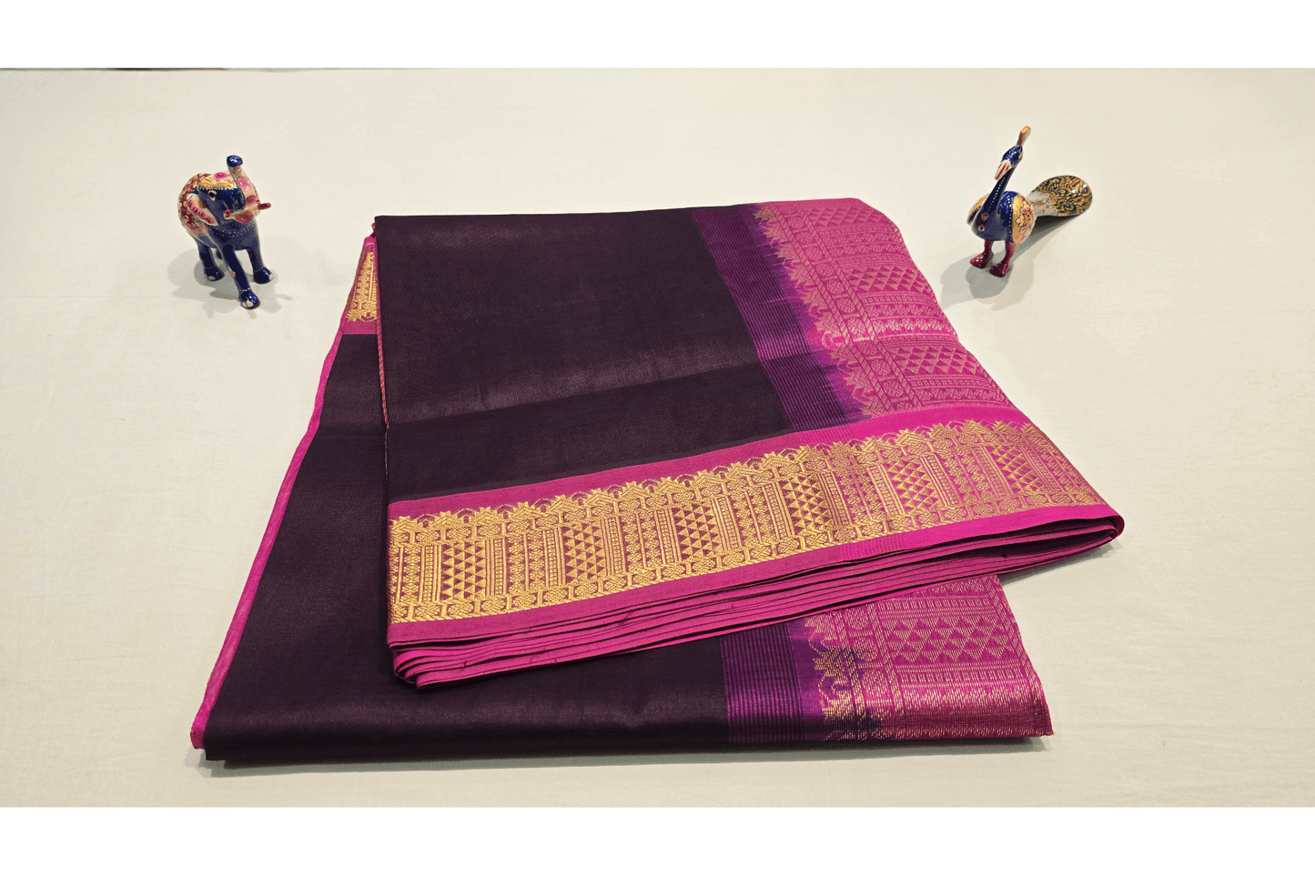 Nine Yards Silk Cotton Saree SS4645