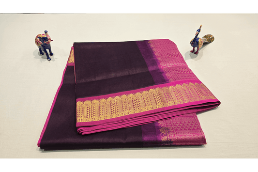 Nine Yards Silk Cotton Saree SS4645