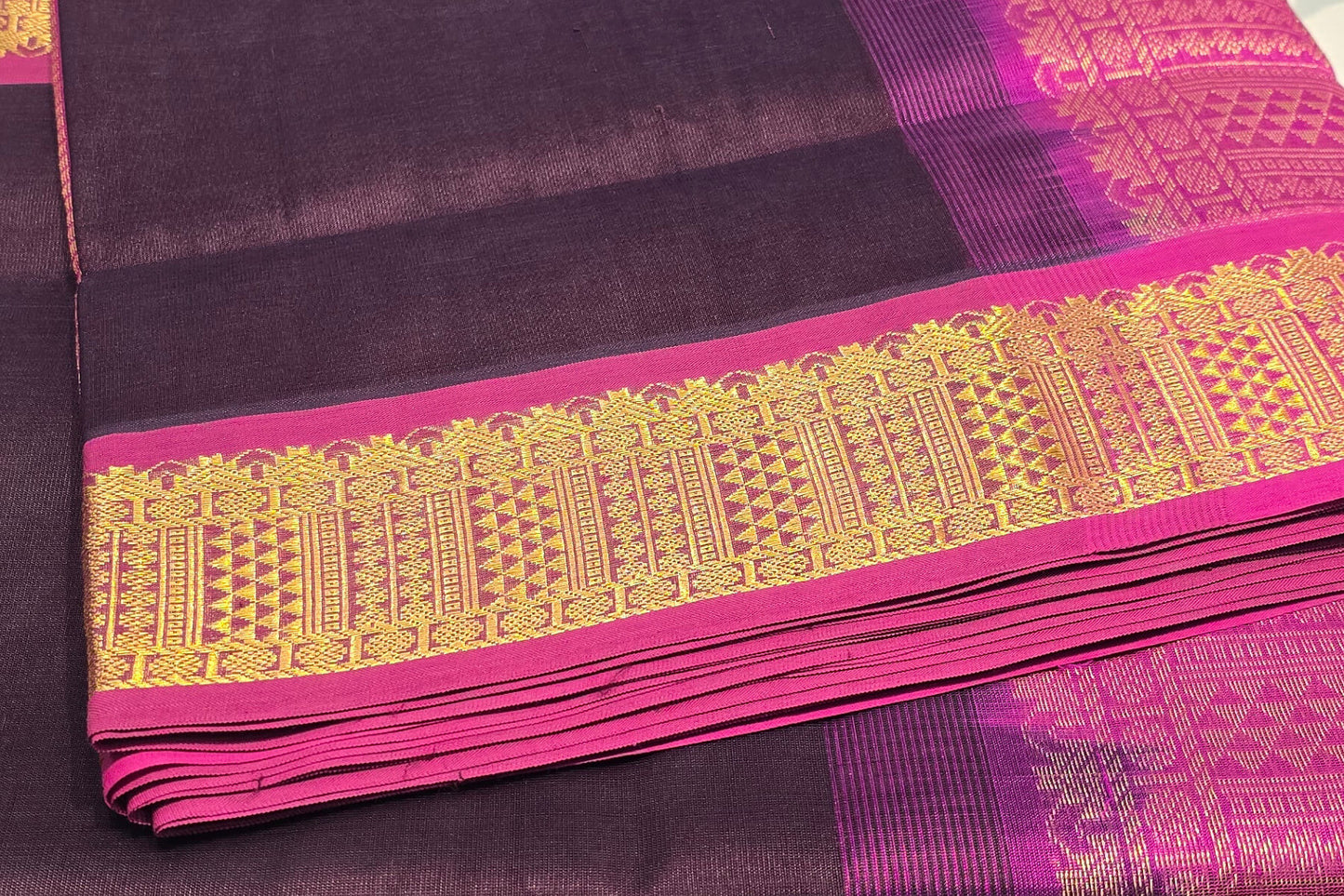 Nine Yards Silk Cotton Saree SS4645