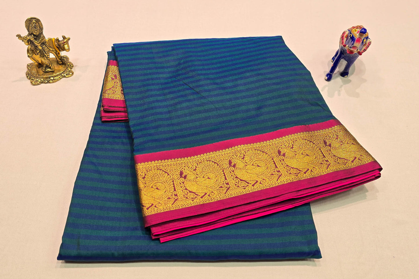 Nine Yards Semi Silk Saree SS5035