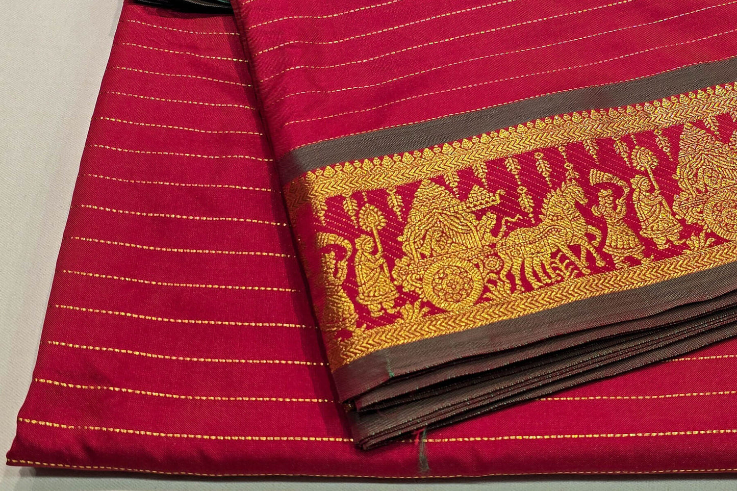 Nine Yards Semi Silk Saree SS5036