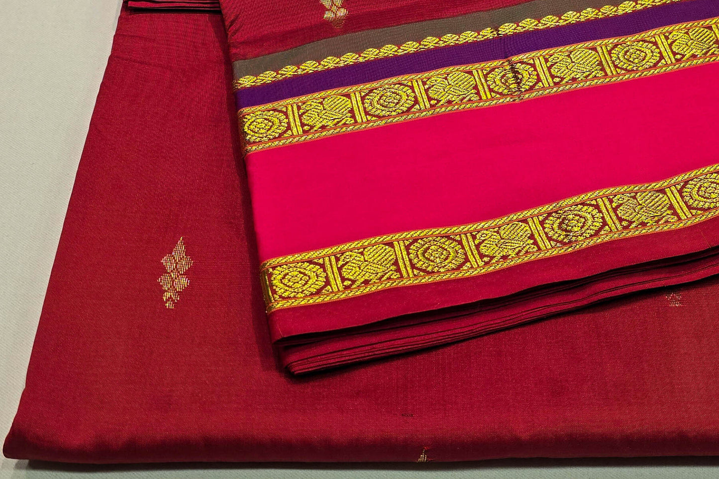 Nine Yards Semi Silk Saree SS5041