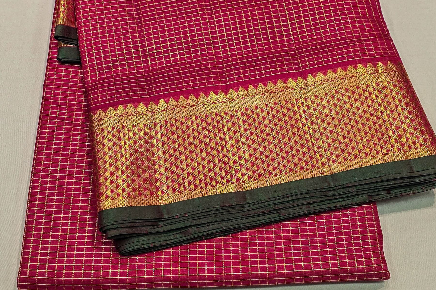 Nine yards silk saree SS5148