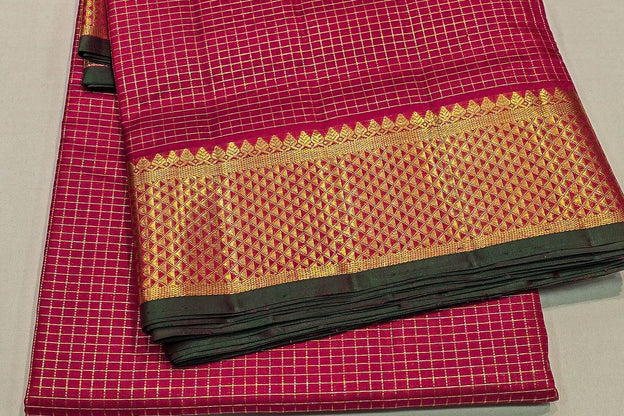 Nine yards silk saree SS5148