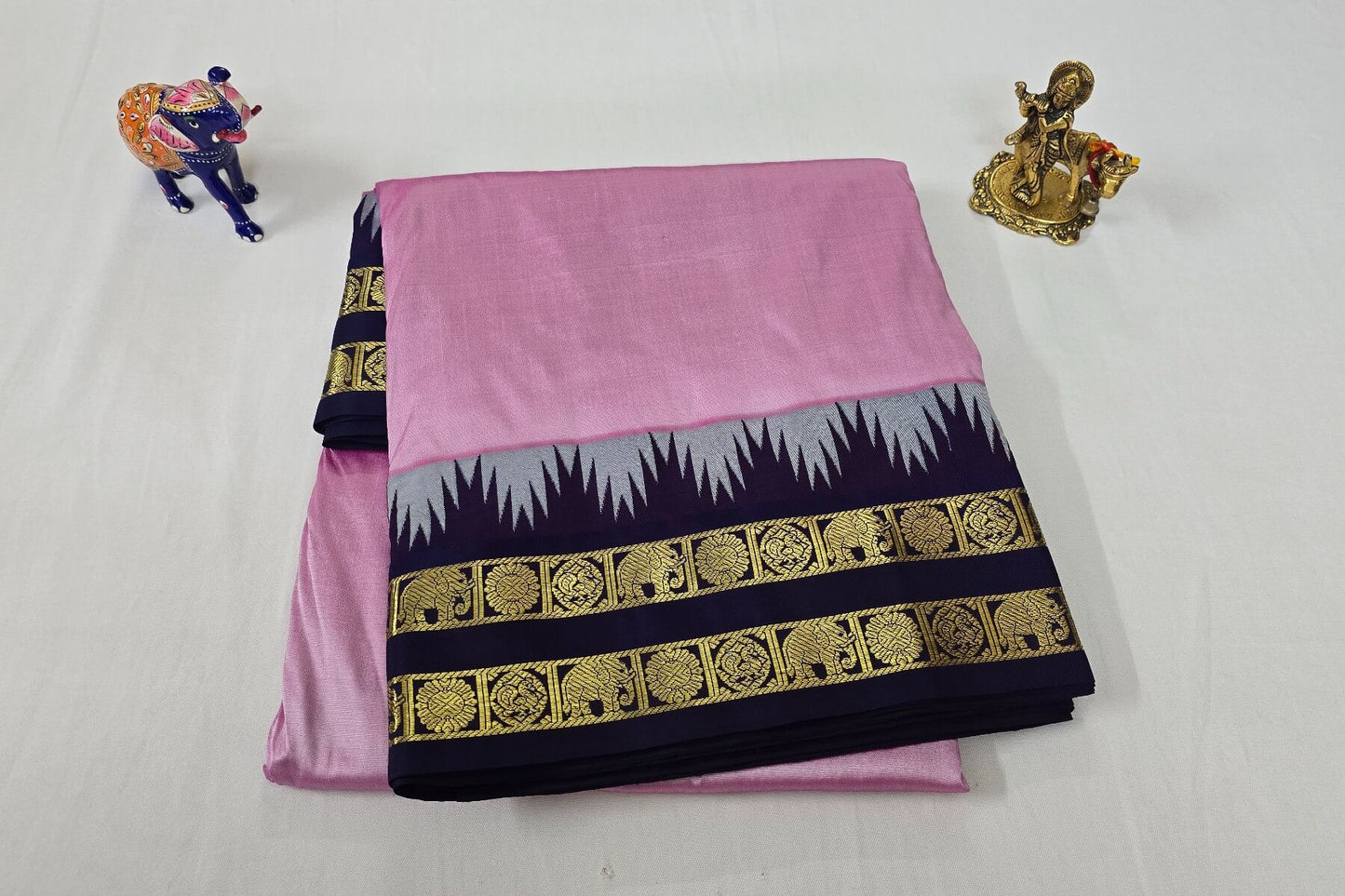 Nine yards silk saree SS5235