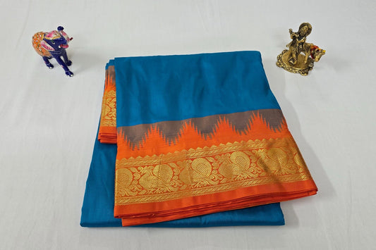 Nine yards silk saree SS5236