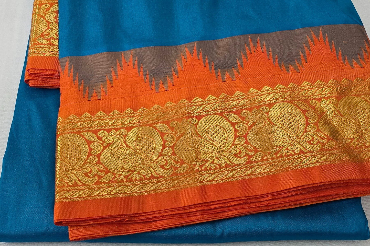 Nine yards silk saree SS5236