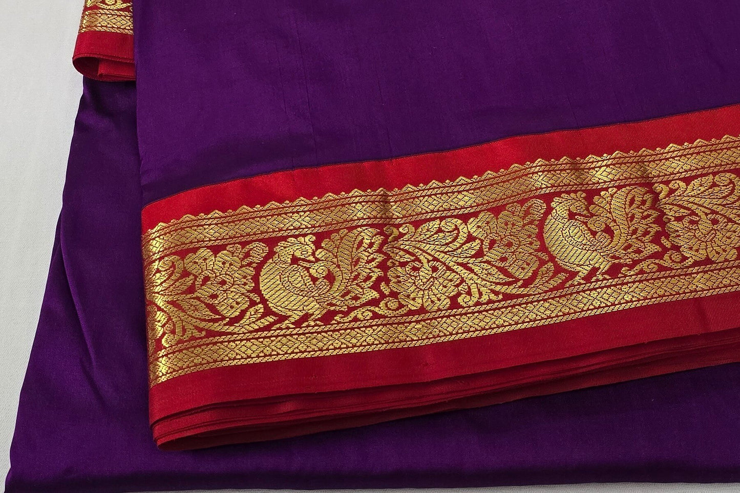 Nine yards silk saree SS5237