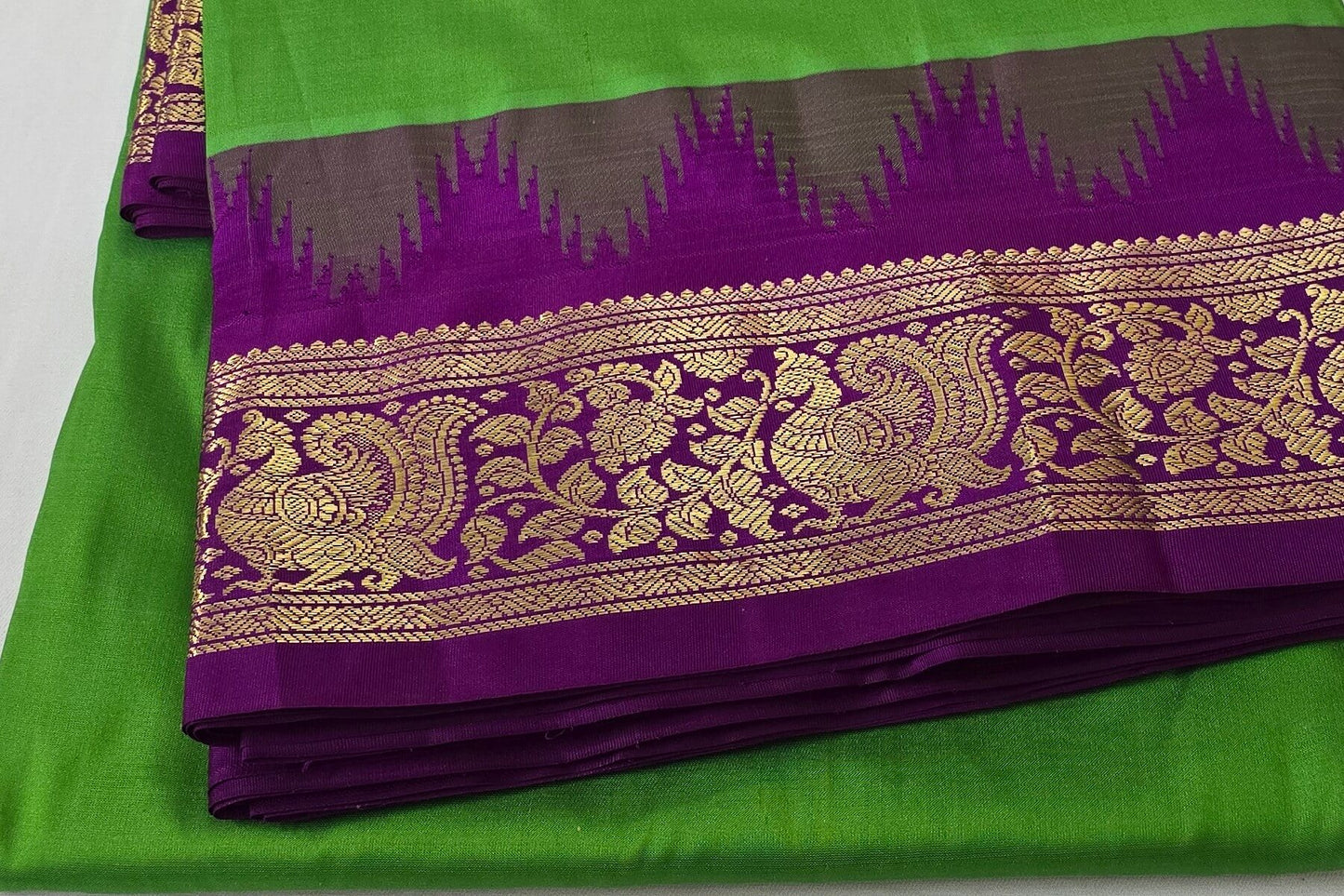 Nine yards silk saree SS5238