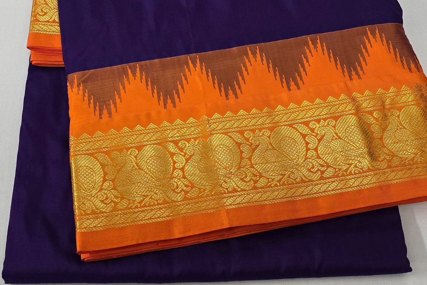 Nine yards silk saree SS5245