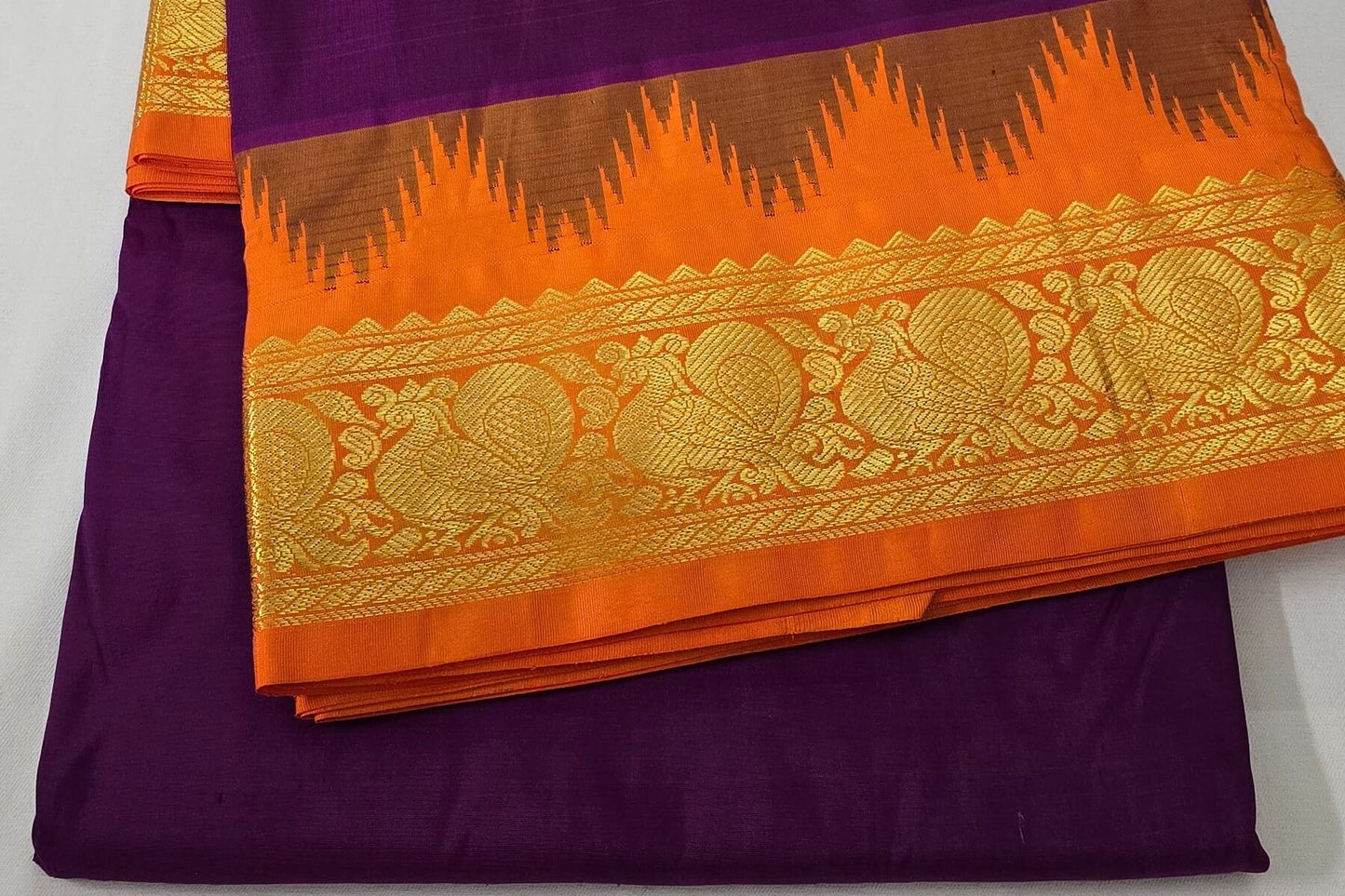 Nine yards silk saree SS5248