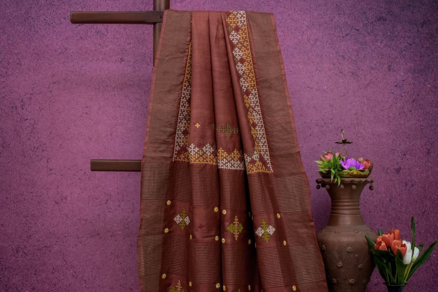 Tussar silk saree SH001