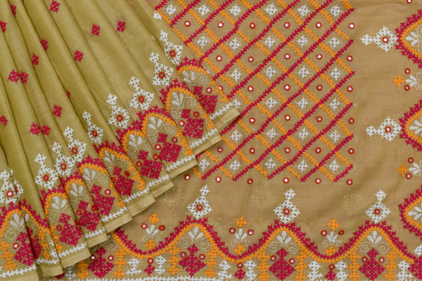 Tussar cotton saree SH003