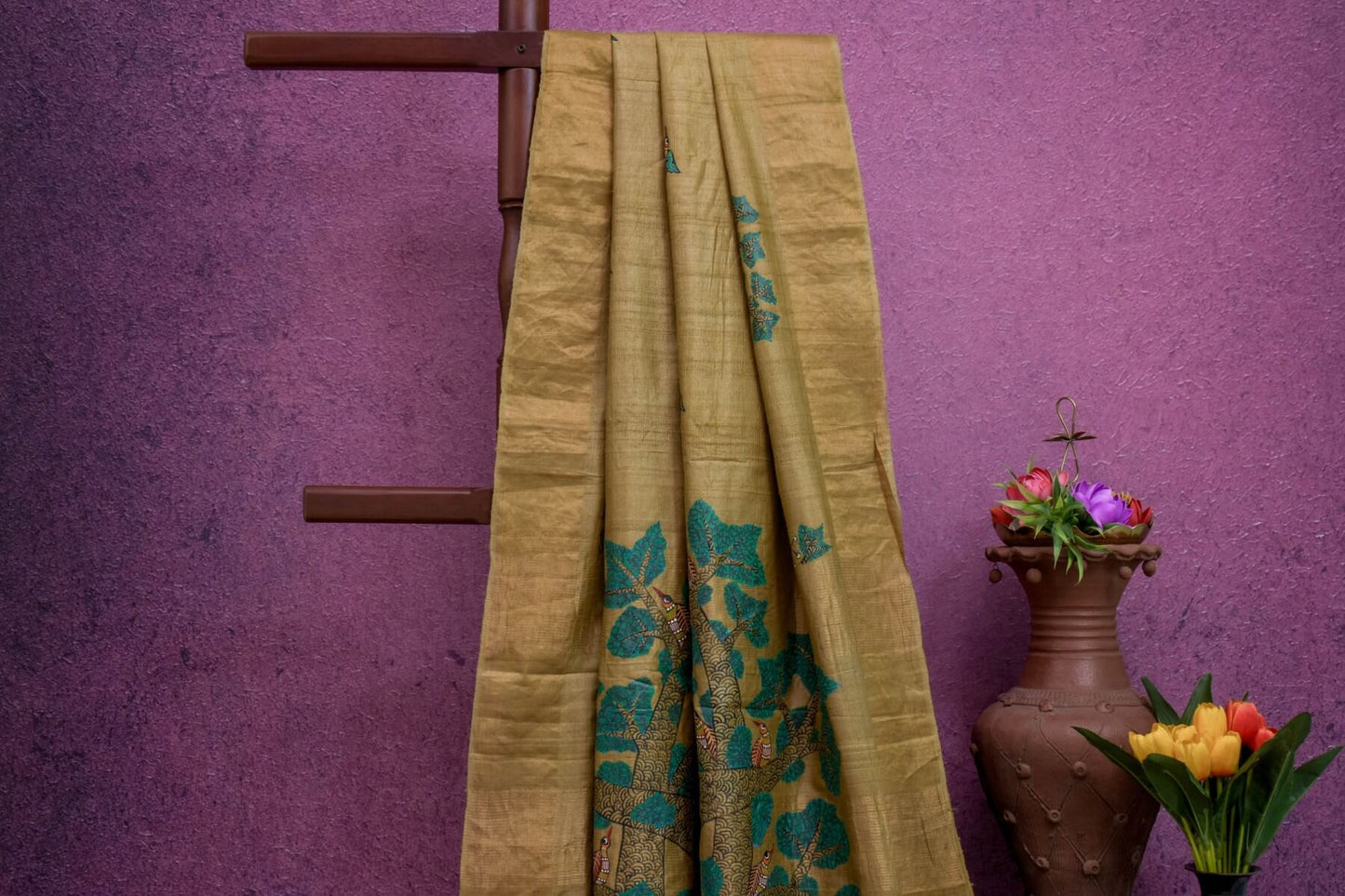 Tussar silk saree SH026