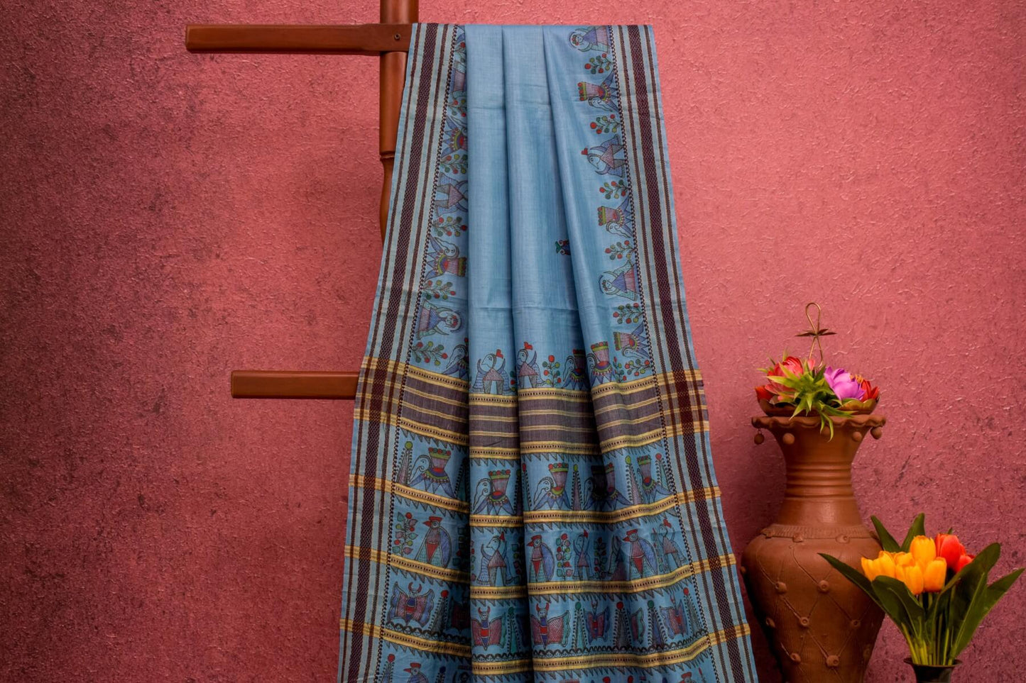 Tussar silk saree SH029