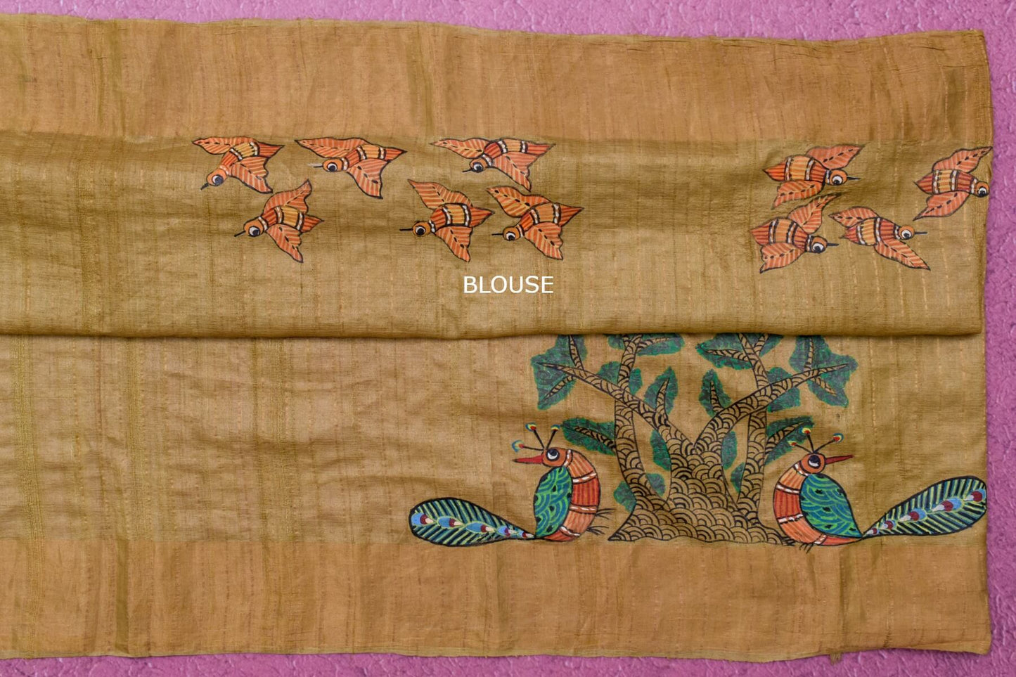 Tussar silk saree SH026