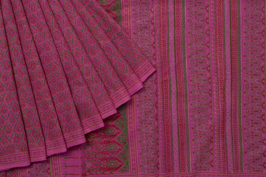 Block print Cotton Saree SS4730