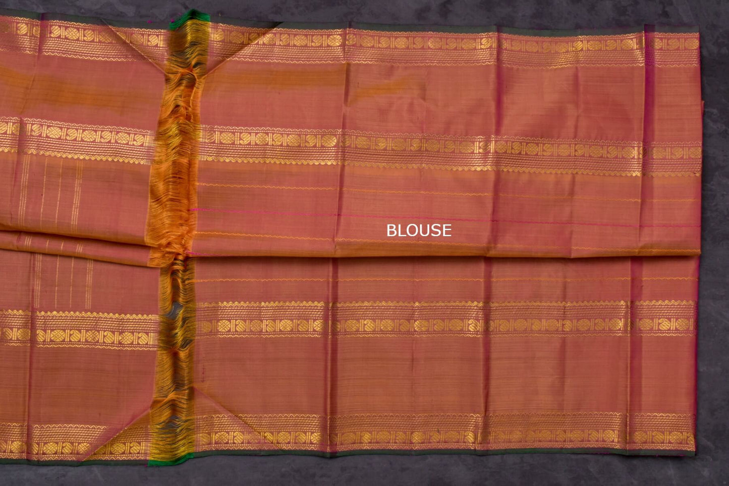 Purple Kanjivaram Silk Saree  with Veldhari SS4823